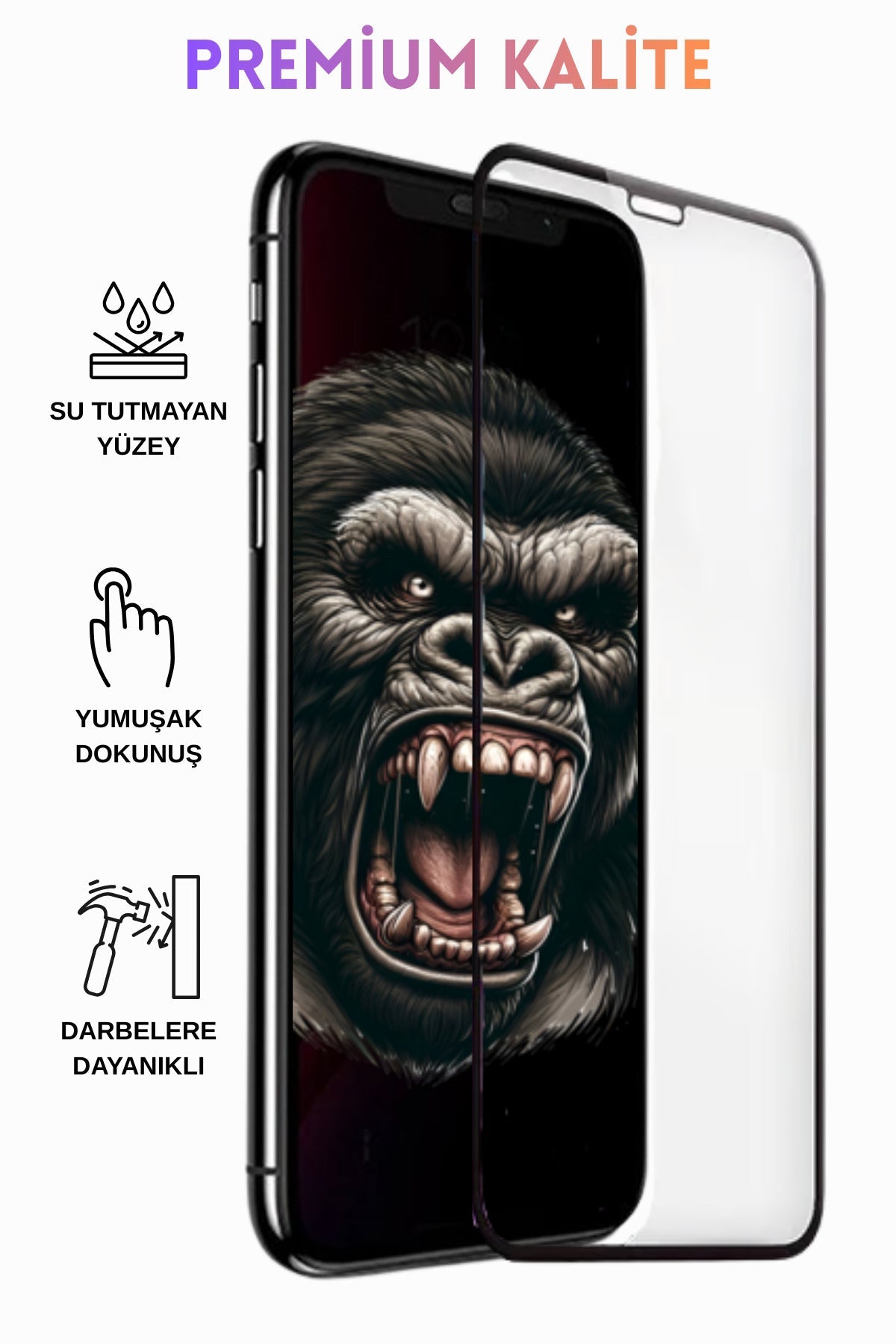 iPhone XS Kırılmaz Cam Ekran Koruyucu